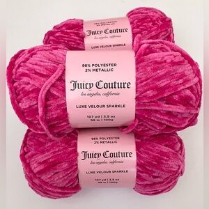 Juicy Couture Luxe Velour Sparkle Yarn Bundle